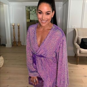 Retrofete Gabrielle Robe Dress XS Lavendar